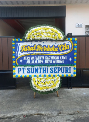 Papan Bunga Duka di Tangkerang Utara