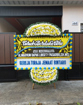 Papan Bunga Duka di Tangkerang Utara
